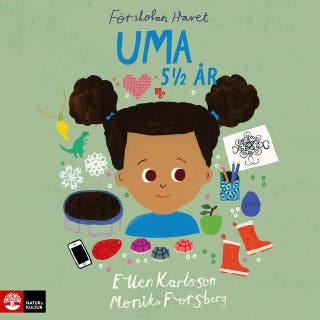 Uma 5 ½ år – omslag till ljudboken av Ellen Karlsson,Monika Forsberg