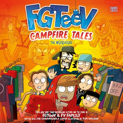 FGTeeV Campfire Tales #2: The Werehouse – omslag til lydbogen af FGTeeV