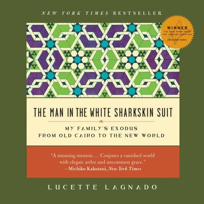 The Man in the White Sharkskin Suit – omslag til lydbogen af Lucette Lagnado