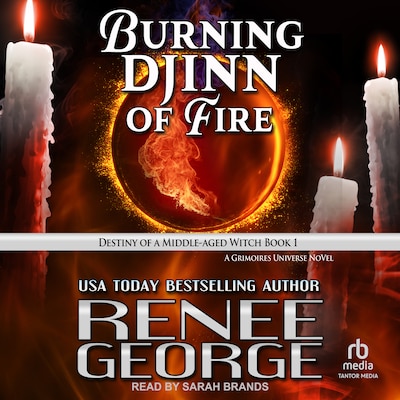 Burning Djinn of Fire – omslag til lydbogen af Renee George