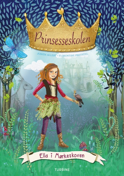 Prinsesseskolen 3: Ella i Mørkeskoven – omslag til lydbogen af Judith Allert