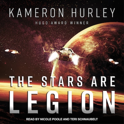 The Stars Are Legion – omslag til lydbogen af Kameron Hurley