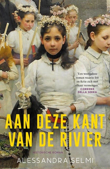 Aan deze kant van de rivier – omslag van het luisterboek van Alessandra Selmi