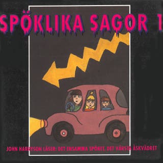 Spöklika sagor 1 – omslag till ljudboken av Karin Hofvander