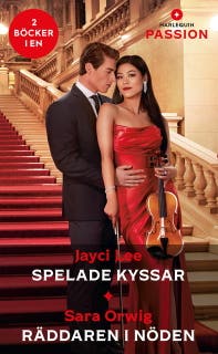 Spelade kyssar / Räddaren i nöden – omslag till ljudboken av Jayci Lee,Sara Orwig