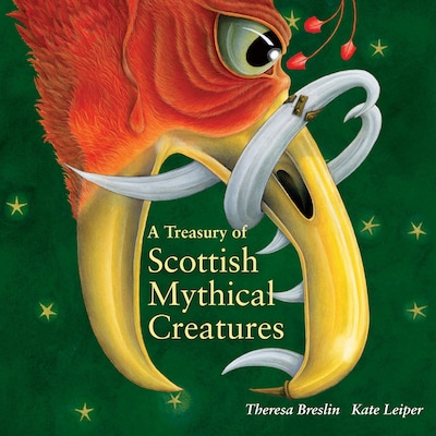 A Treasury of Scottish Mythical Creatures – omslag til lydbogen af Theresa Breslin