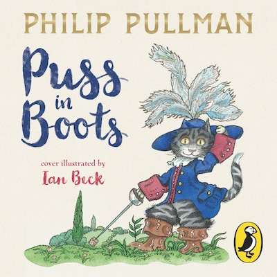 Puss In Boots – omslag til lydbogen af Philip Pullman