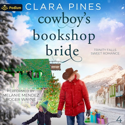 Cowboy's Bookshop Bride – omslag til lydbogen af Clara Pines