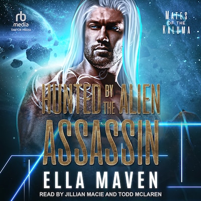 Hunted By The Alien Assassin – omslag til lydbogen af Ella Maven