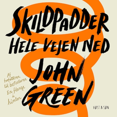 Skildpadder hele vejen ned – omslag til lydbogen af John Green