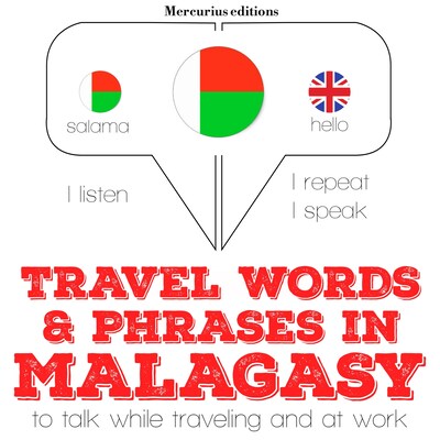 Travel words and phrases in Malagasy – omslag til lydbogen af JM Gardner