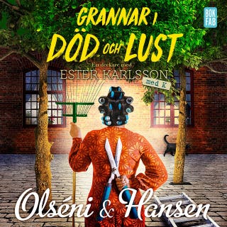 Grannar i död och lust – omslag till ljudboken av Christina Olséni,Micke Hansen