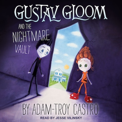 Gustav Gloom and the Nightmare Vault – omslag til lydbogen af Adam-Troy Castro