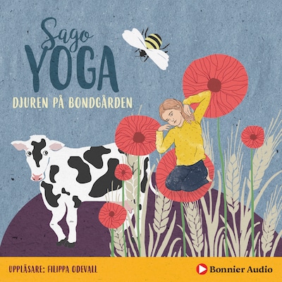 Sagoyoga. Djuren på bondgården : övningar för barn i andning – omslag till ljudboken av Filippa Odevall