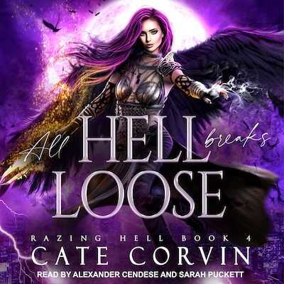 All Hell Breaks Loose – omslag til lydbogen af Cate Corvin