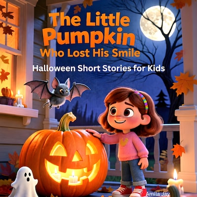 The Little Pumpkin Who Lost His Smile - Halloween Short Stories for Kids – omslag til lydbogen af Amila Jay