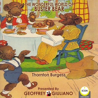 The Wonderful World Of Buster Bear – omslag til lydbogen af Thornton Burgess