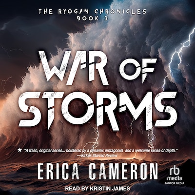 War of Storms – omslag til lydbogen af Erica Cameron