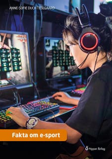 Fakta om e-sport – omslag till ljudboken av Anne-Sofie Duch Teglgaard