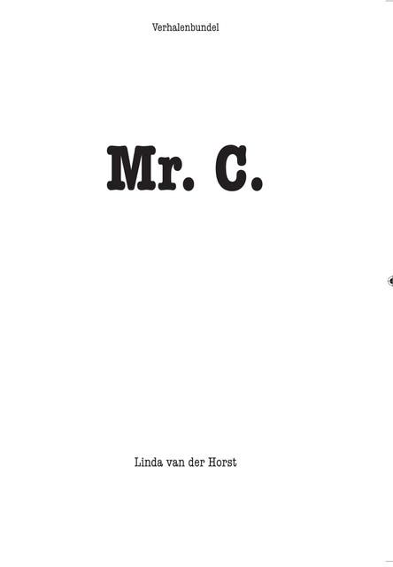 Mr C. – omslag van het luisterboek van Linda van der Horst