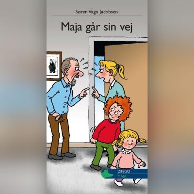 Maja går sin vej – omslag til lydbogen af Søren Vagn Jacobsen