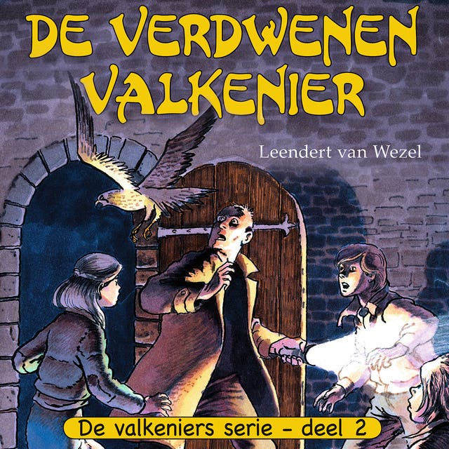 De verdwenen valkenier – omslag van het luisterboek van Leendert van Wezel