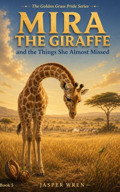 Mira the Giraffe: And the Things She Almost Missed – omslag til lydbogen af Jasper Wren