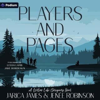Players and Pages: A Willow Lake Omegaverse Standalone – omslag till ljudboken av Jarica James, Jenée Robinson