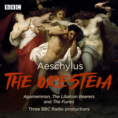 The Oresteia – omslag til lydbogen af Aeschylus