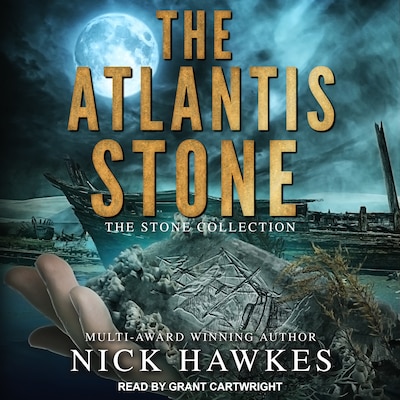 The Atlantis Stone – omslag til lydbogen af Nick Hawkes