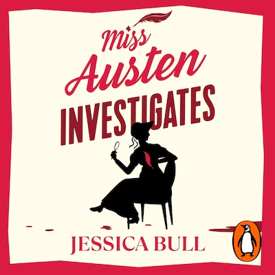 Miss Austen Investigates – omslag til lydbogen af Jessica Bull