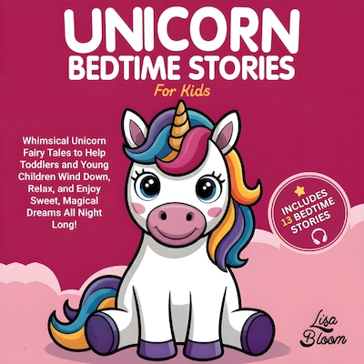 Unicorn Bedtime Stories for Kids – omslag til lydbogen af Lisa Bloom