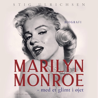 Marilyn Monroe - med et glimt i øjet – omslag til lydbogen af Stig Ulrichsen