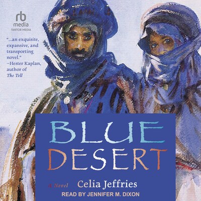 Blue Desert – omslag til lydbogen af Celia Jeffries