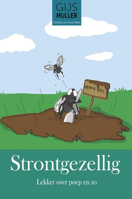 Strontgezellig: Lekker over poep en zo – omslag van het luisterboek van Gijs Muller