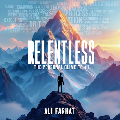 Relentless – omslag til lydbogen af Ali Farhat