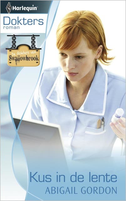 Kus in de lente: De dokters van Swallowbrook – omslag van het luisterboek van Abigail Gordon