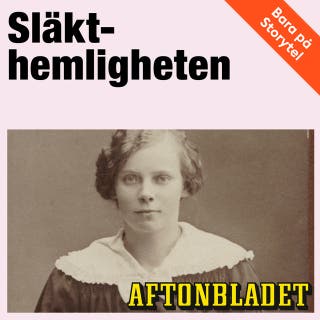 Släkthemligheten – omslag till ljudboken av Aftonbladet,Anna-Maria Stawreberg