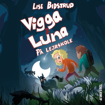 Vigga & Luna #4: På lejrskole – omslag til lydbogen af Lise Bidstrup