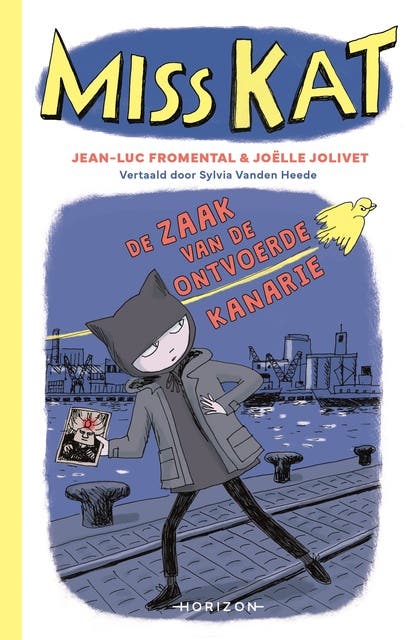 Miss Kat - De zaak van de ontvoerde kanarie – omslag van het luisterboek van Jean-Luc Fromental,Joëlle Jolivet