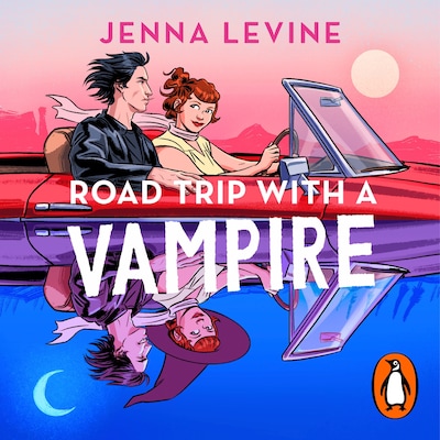 Road Trip with a Vampire – omslag til lydbogen af Jenna Levine