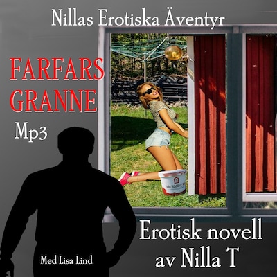 Farfars Granne – omslag till ljudboken av Nilla T