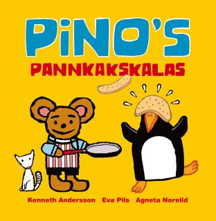 Pinos pannkakskalas – omslag till ljudboken av Agneta Norelid,Eva Pils,Kenneth Andersson
