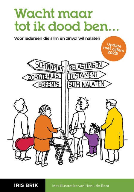 Wacht maar tot ik dood ben: Voor iedereen die slim en zinvol wil nalaten – omslag van het luisterboek van Iris Brik