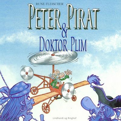Peter Pirat og Doktor Plim – omslag til lydbogen af Rune Fleischer