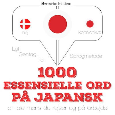 1000 essentielle ord på japansk – omslag til lydbogen af JM Gardner