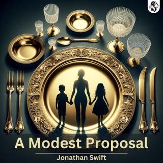 A Modest Proposal – omslag till ljudboken av Dr. Jonathan Swift