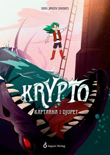 Krypto - Käftarna i djupet – omslag till ljudboken av Hans Jörgen Sandnes