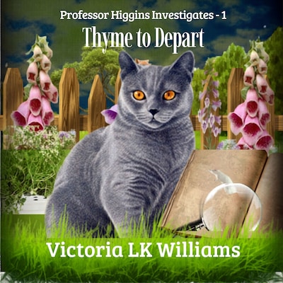 Thyme to Depart – omslag til lydbogen af Victoria LK Williams