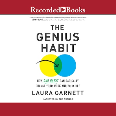 Genius Habit – omslag van het luisterboek van Laura Garnett